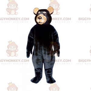 Disfraz de mascota de oso BIGGYMONKEY™ con cabello negro y