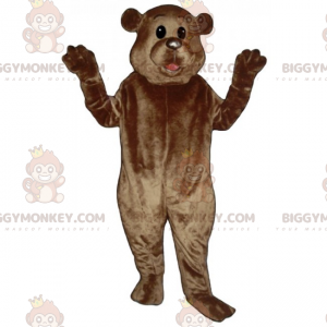 BIGGYMONKEY™ costume da mascotte di orso con piccole orecchie