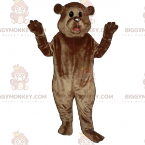 Disfraz de mascota BIGGYMONKEY™ de oso con pequeñas orejas