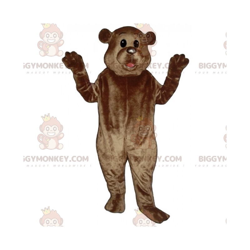 BIGGYMONKEY™ costume da mascotte di orso con piccole orecchie