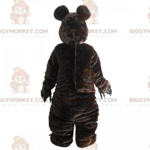 Bear BIGGYMONKEY™ Mascot Costume with Polka Dot Bow Tie -