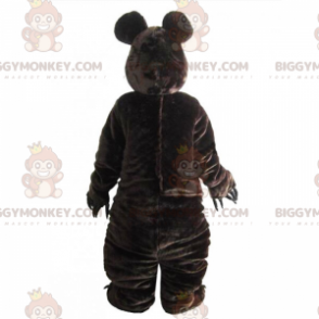 Björnen BIGGYMONKEY™ maskotdräkt med prickig fluga -