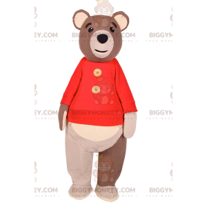 Costume de mascotte BIGGYMONKEY™ d'ours avec pull -