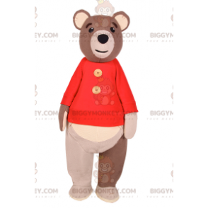 Costume da mascotte Bear BIGGYMONKEY™ con maglione -