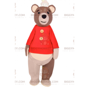 Costume de mascotte BIGGYMONKEY™ d'ours avec pull -