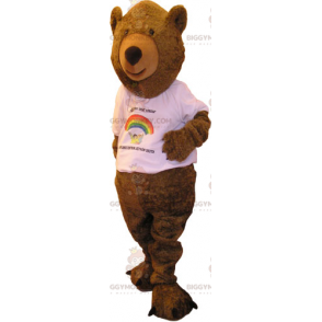 Bear BIGGYMONKEY™ Mascot Costume with Tee Shirt -