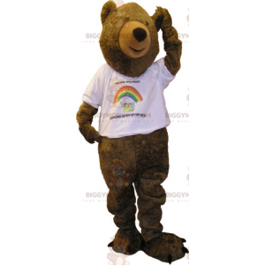 Bear BIGGYMONKEY™ Mascot Costume with Tee Shirt -