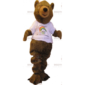 Costume da mascotte Bear BIGGYMONKEY™ con maglietta -