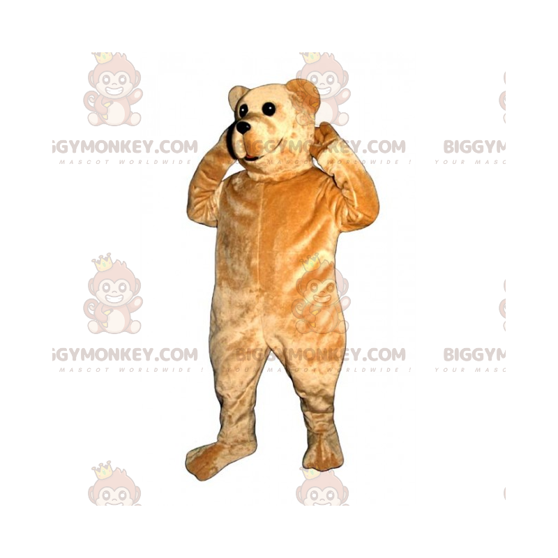 Costume da mascotte dell'orso marrone chiaro BIGGYMONKEY™ -