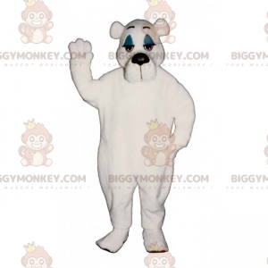 Costume de mascotte BIGGYMONKEY™ d'ours blanc polaire -