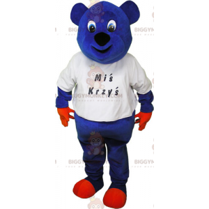 BIGGYMONKEY™ Blue Bear T-Shirt Mascot Costume - Biggymonkey.com
