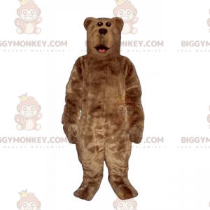 BIGGYMONKEY™ Mascottekostuum van bruine beer met zijdeachtig