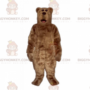 BIGGYMONKEY™ maskotdräkt av brun björn med silkeslen päls -