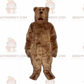 BIGGYMONKEY™ Maskottchenkostüm Braunbär mit seidigem Fell -