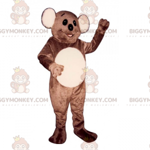 Costume de mascotte BIGGYMONKEY™ d'ours brun et beige avec