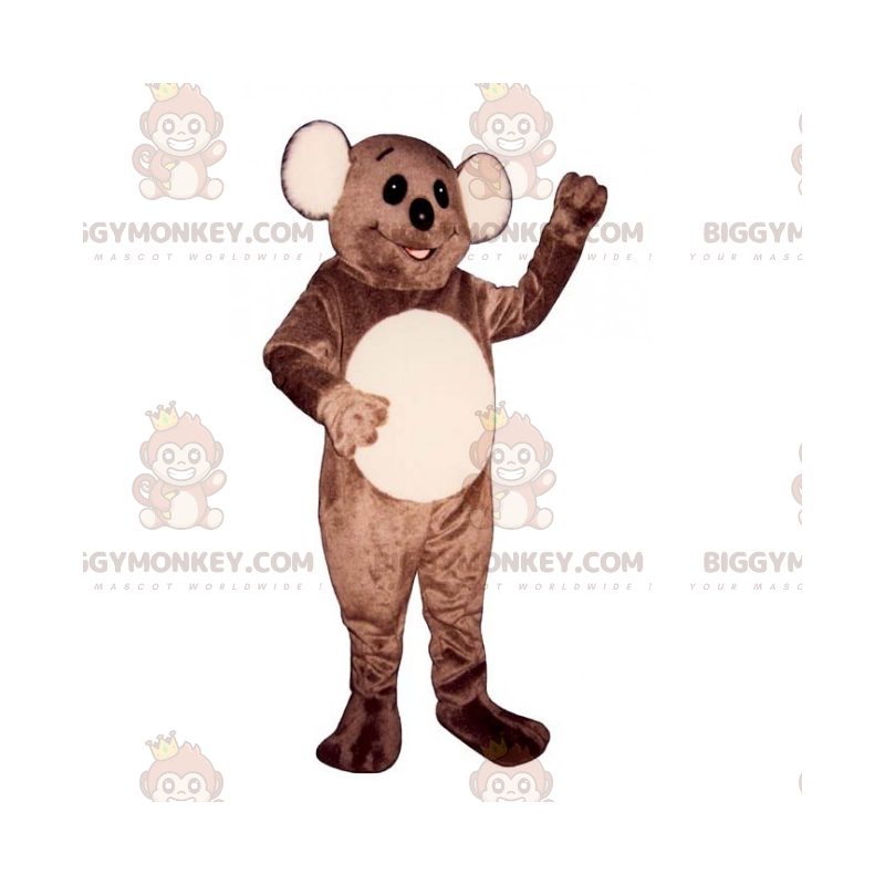 BIGGYMONKEY™ Mascottekostuum Bruine en bruine beer met grote