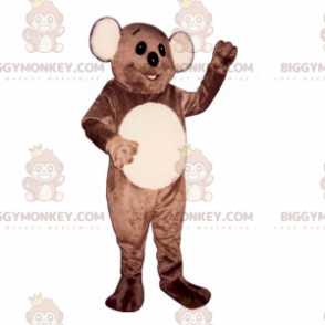 BIGGYMONKEY™ maskottiasu, ruskea ja ruskea karhu isoilla