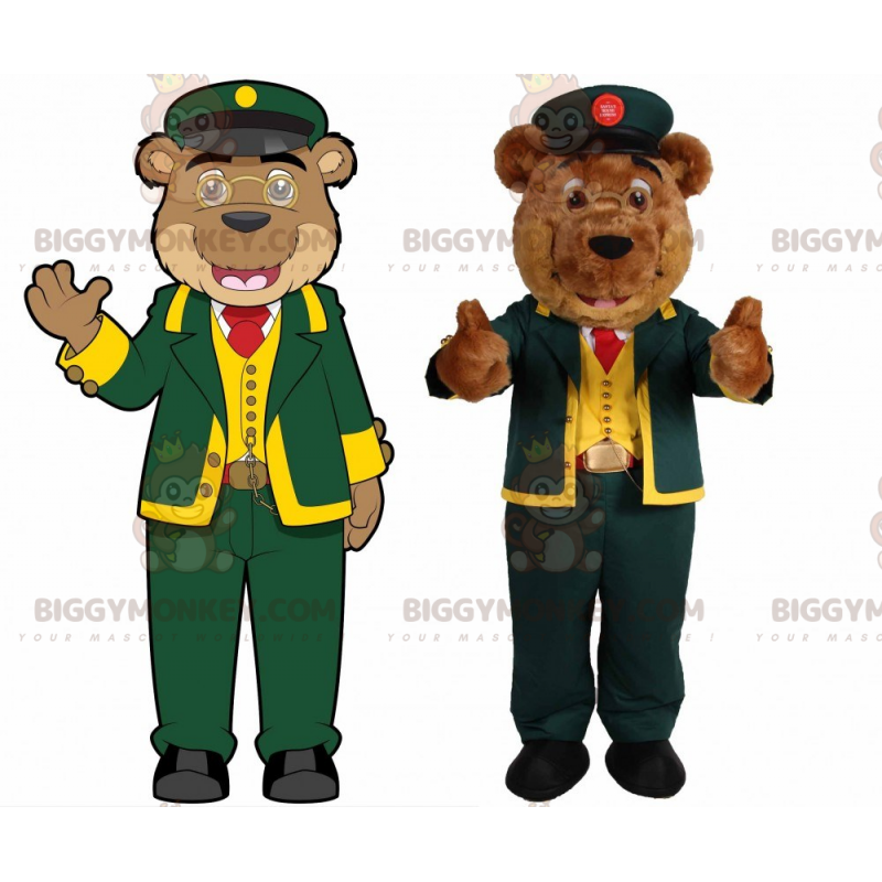 Bear BIGGYMONKEY™ Mascot Costume In Controller Outfit –