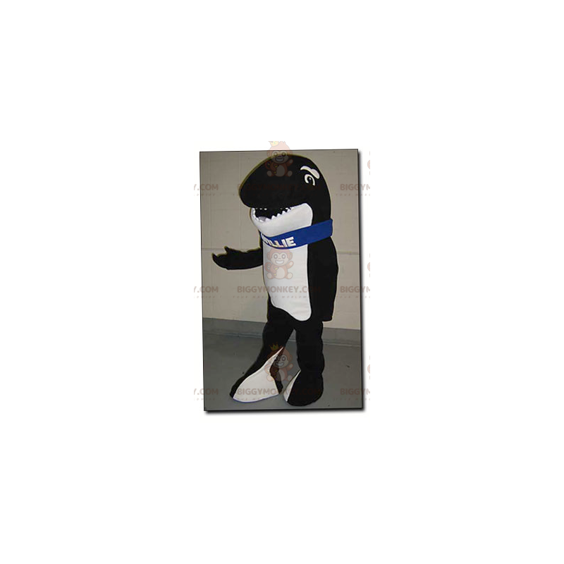 Costume da mascotte BIGGYMONKEY™ Orca in bianco e nero -