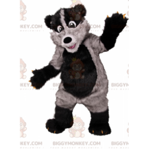 Gray and Black Bear BIGGYMONKEY™ Mascot Costume -