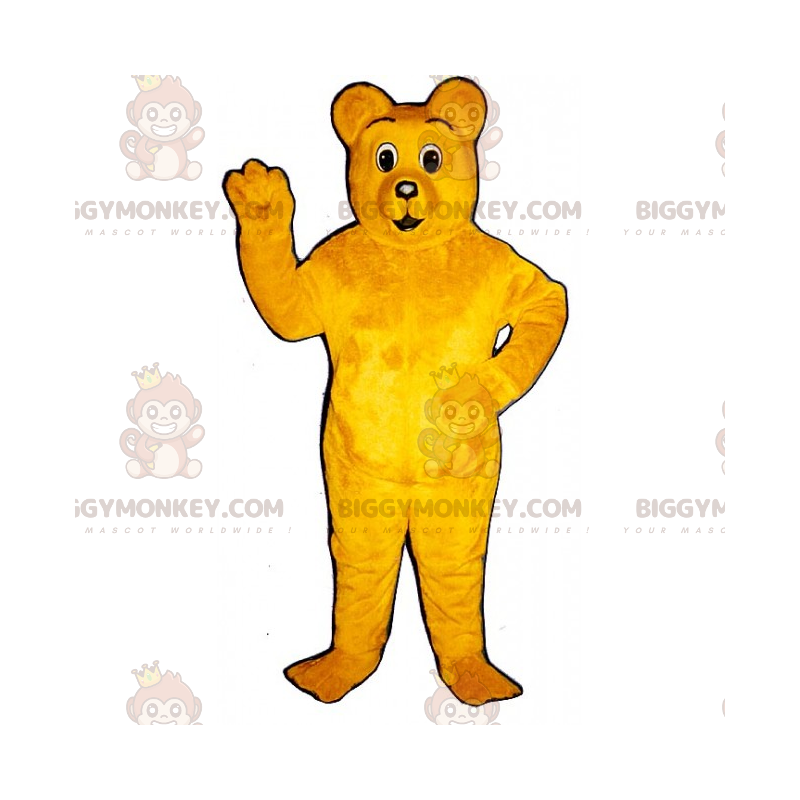 Costume da mascotte dell'orso giallo BIGGYMONKEY™ -