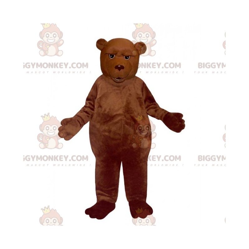 Μαλακή γούνινη καφέ αρκούδα BIGGYMONKEY™ μασκότ -