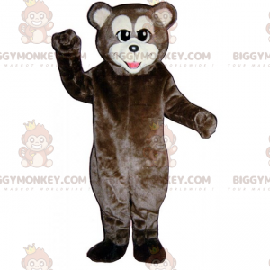 Brauner Bär mit weißer Schnauze BIGGYMONKEY™ Maskottchen-Kostüm