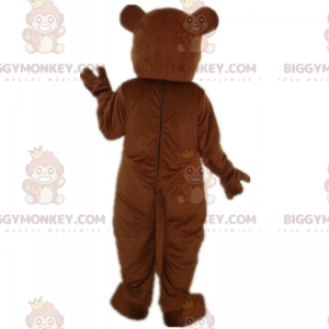 Bruine beer met lichte buik BIGGYMONKEY™ mascottekostuum -