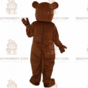 Disfraz de mascota BIGGYMONKEY™ de vientre claro de oso pardo -
