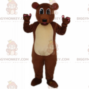 Brown Bear Light Belly BIGGYMONKEY™ Mascot Costume -