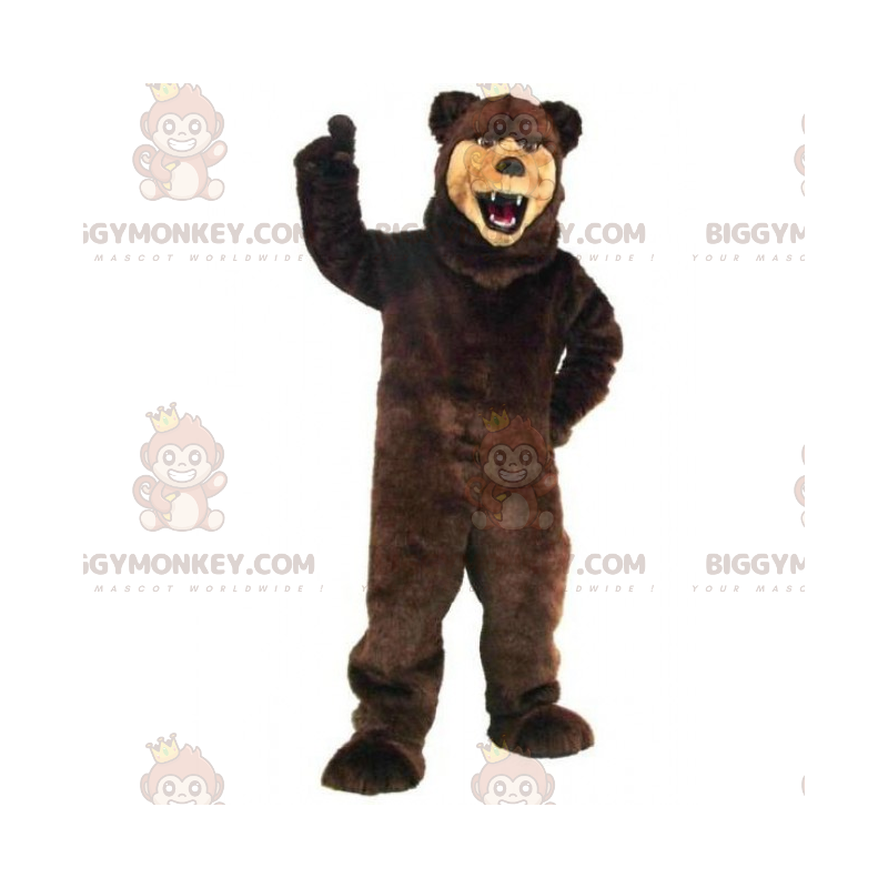 Beige Muzzle Bear BIGGYMONKEY™ Mascot Costume - Biggymonkey.com
