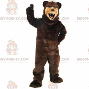 Beige Muilkorf Beer BIGGYMONKEY™ Mascottekostuum -