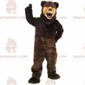 Beżowy kostium maskotka misia kaganiec BIGGYMONKEY™ -
