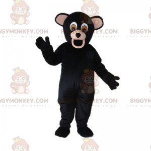 Grote oren zwarte beer BIGGYMONKEY™ mascottekostuum -