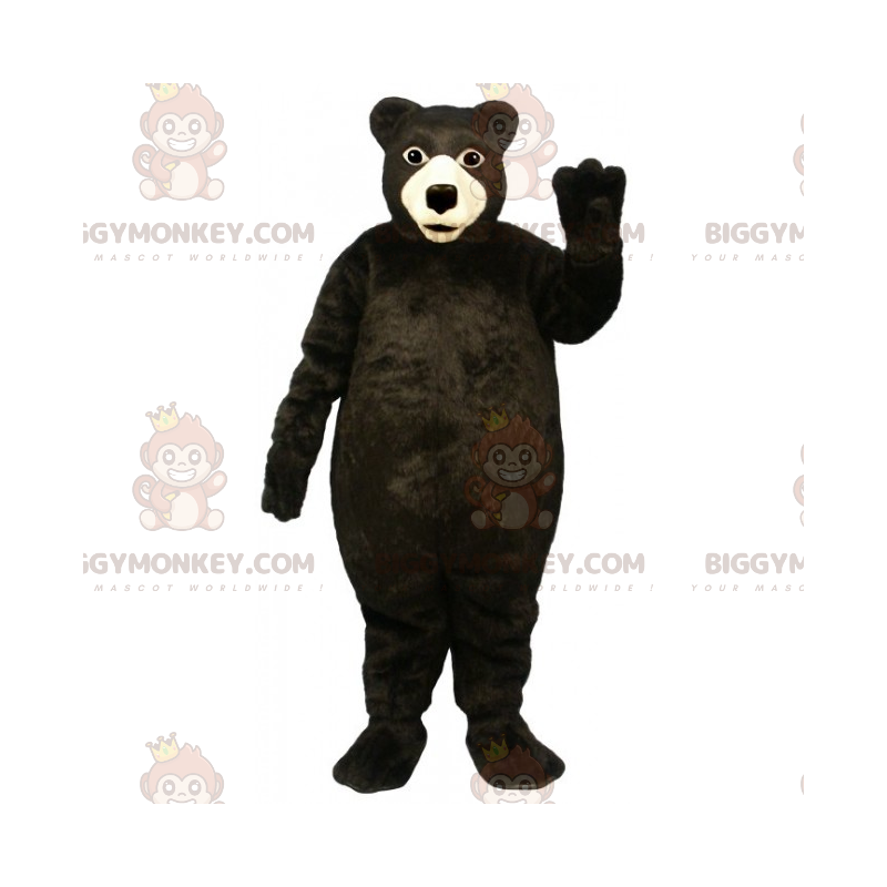Costume da mascotte classico dell'orso nero BIGGYMONKEY™ -
