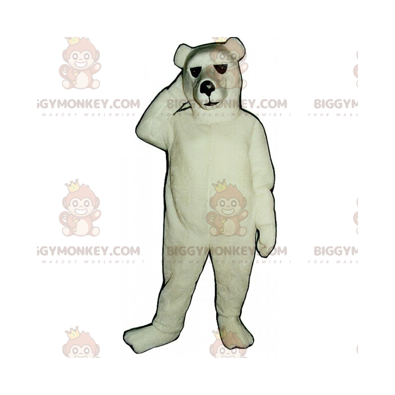 Costume da mascotte classico dell'orso polare BIGGYMONKEY™ -