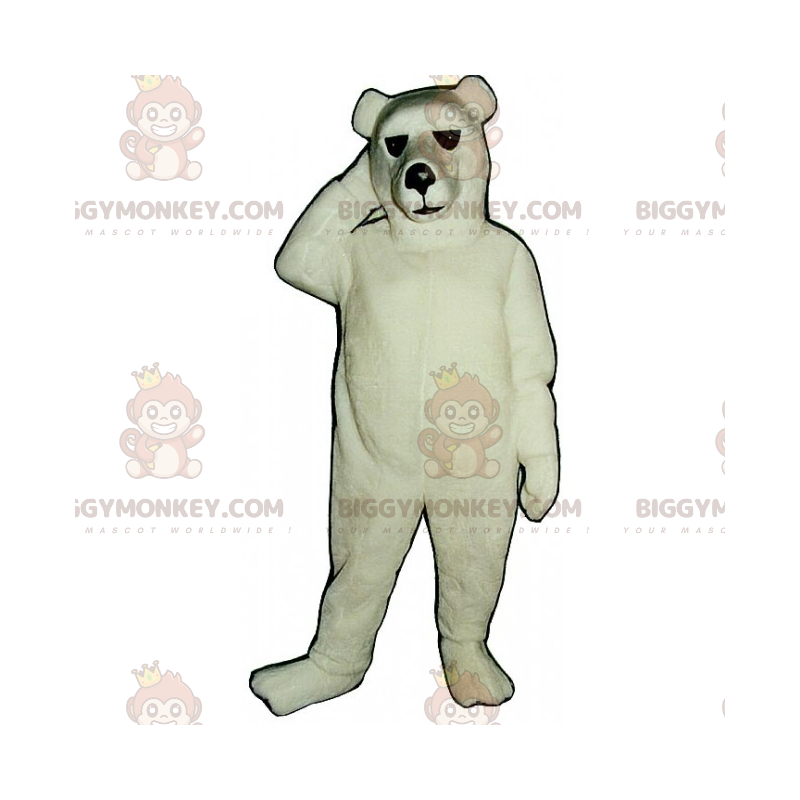 Kostium maskotki klasycznego niedźwiedzia polarnego