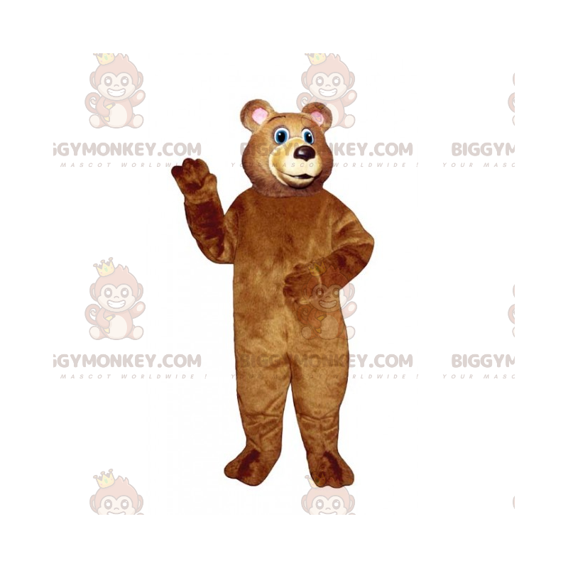 BIGGYMONKEY™ Bear Bear Mascottekostuum met blauwe beer -