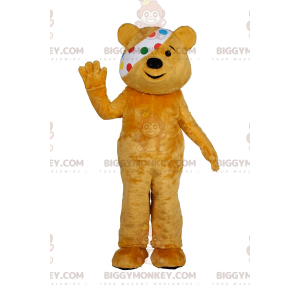 BIGGYMONKEY™ Bear Mascot Costume Costume Duo med højre øje