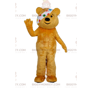 BIGGYMONKEY™ Bear Mascot-kostuum Duo met polkadot-hoofdband