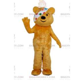 Dupla de fantasia de mascote de urso BIGGYMONKEY™ com faixa de