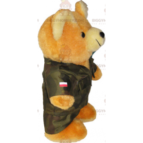 Costume de mascotte BIGGYMONKEY™ d'ourson avec manteau -