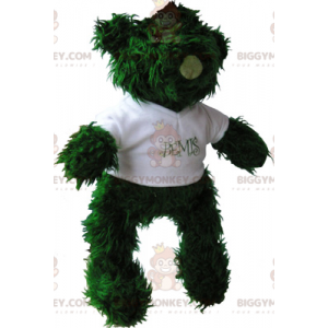BIGGYMONKEY™ Costume da mascotte da orsetto verde con t-shirt -