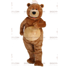 BIGGYMONKEY™ Costume da mascotte orso con piccoli occhi neri -