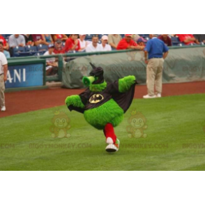 All Furry Green Monster BIGGYMONKEY™ Mascot Costume Dressed As