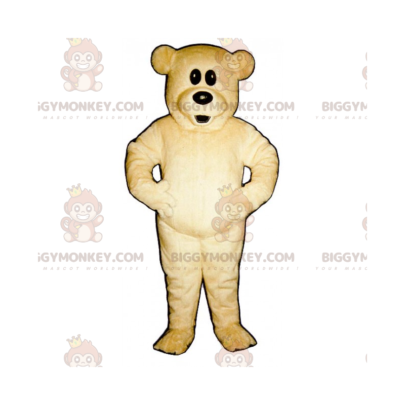 BIGGYMONKEY™ Big Eyes Beige Bear Bear maskottiasu -