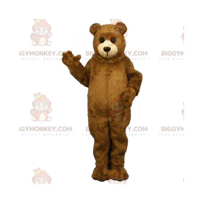 Traje de mascote de filhote de urso marrom BIGGYMONKEY™ com