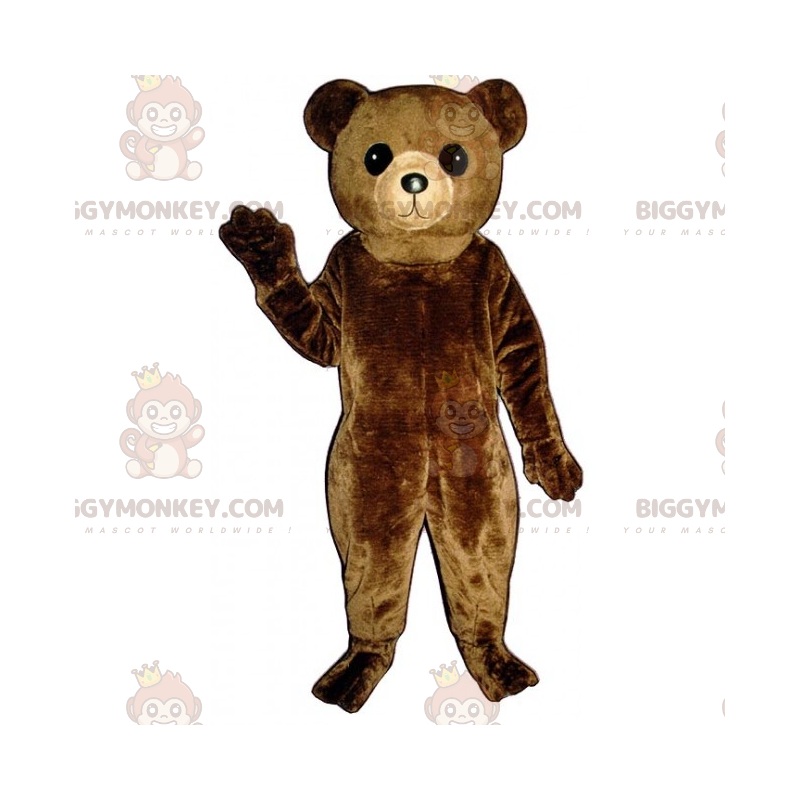 Big Head Brown Bear Cub BIGGYMONKEY™ maskottiasu -