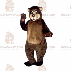 Kostým maskota BIGGYMONKEY™ Mládě medvěda hnědého s béžovou