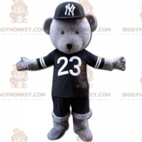 Costume de mascotte BIGGYMONKEY™ d'ourson en tenue de joueurs